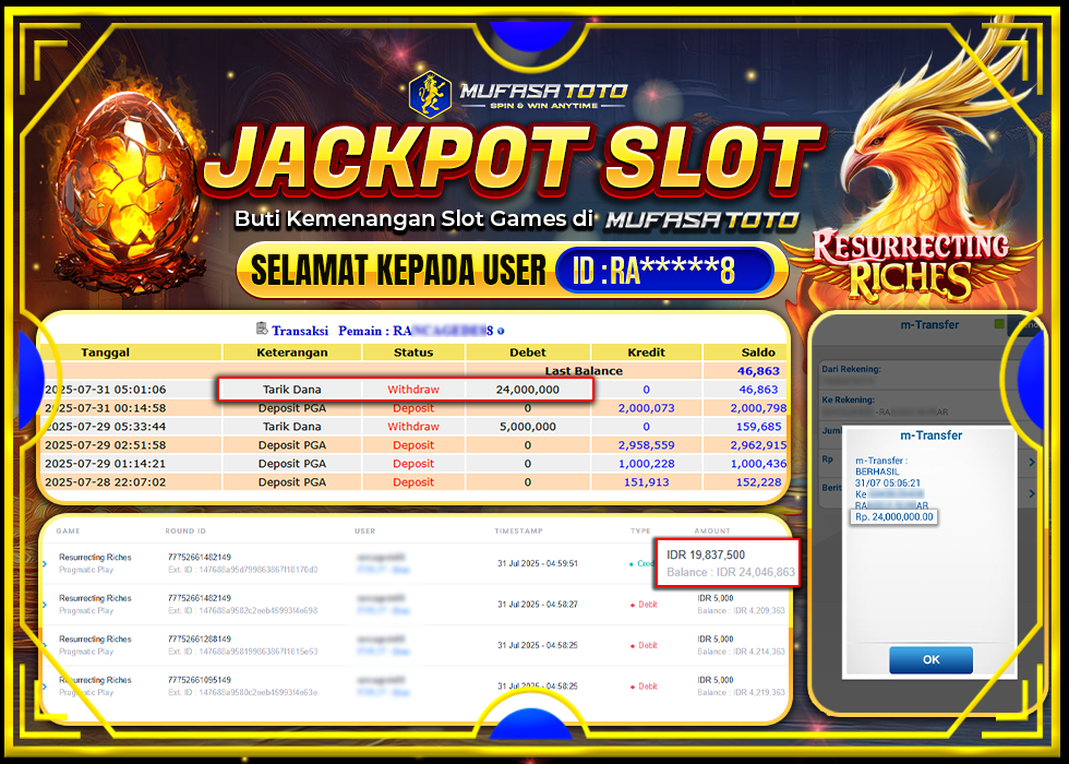 MUFASATOTO JACKPOT PRAGMATIC PLAY 24.000.000|LUNAS